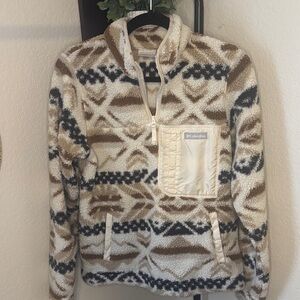 Columbia Women's Teddy Jacket - Cream and Brown